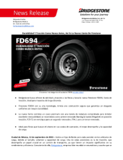 Lanzamiento Nueva Llanta FD694