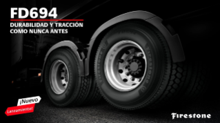 Nueva FD694, llantas Firestone en trailer