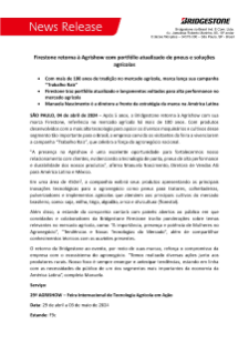 Firestone retorna à Agrishow na edição 2024 da maior feira agrícola da América Latina.